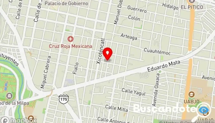 mapa de Afimedi Clínica de fisioterapia, Fisioterapeuta, Centro de rehabilitación en Oaxaca de Juárez