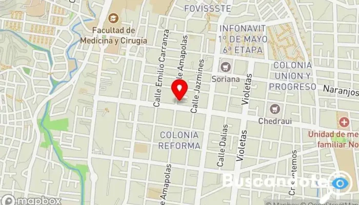 mapa de Clinica de Especialidades Medicas Clínica especializada en Oaxaca de Juárez
