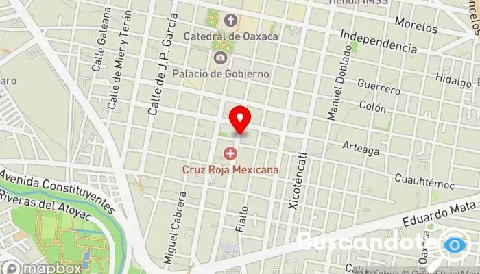 mapa de Clínica Hospital de Urgencias Médicas Hospital privado en Oaxaca de Juárez