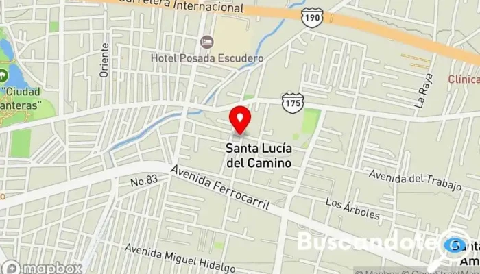 mapa de Clinica Municipal Sta. Lucia Del Camino Médico en Santa Lucía del Camino