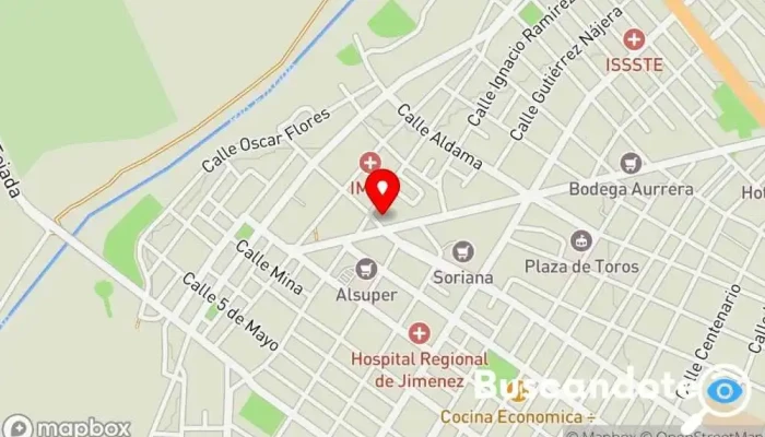 mapa de Consultorio del Doctor Daniel Espinoza Oficina médica en José Mariano Jiménez