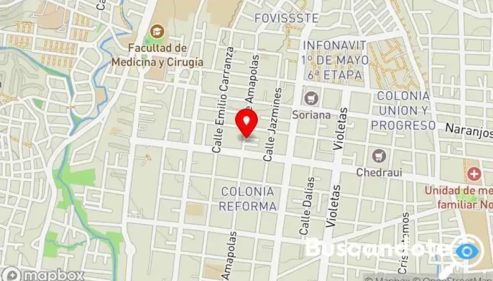 mapa de Consultorio Pediátrico Pediatra en Oaxaca de Juárez