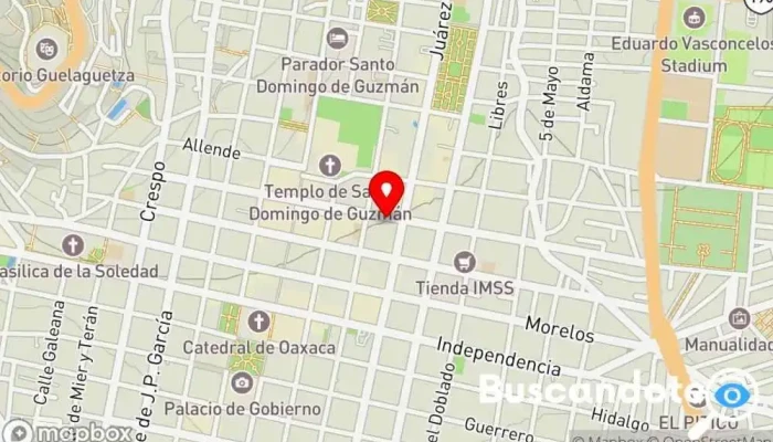 mapa de Dr. Jesús Guzmán Gardeazábal Médico especializado en medicina laboral en Oaxaca de Juárez