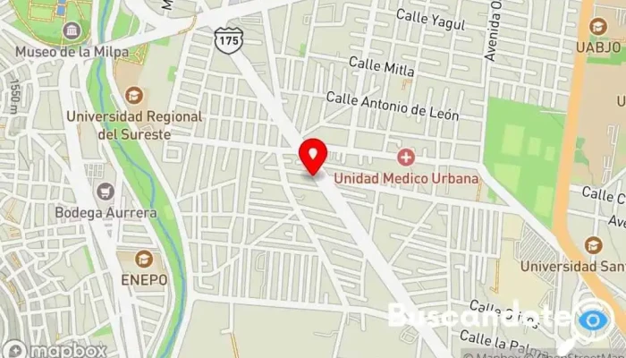 mapa de Hospital Diana Hospital, Médico en Santa Cruz Xoxocotlán