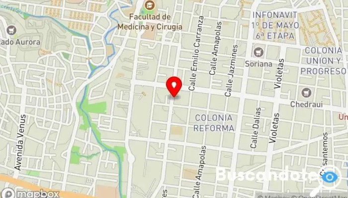 mapa de Imagen Diagnóstica ABC.( Rayos x, Estudios contrastados, Densitometrías, Ultrasonidos y Mastografías). Centro de diagnóstico por imagen, Radiólogo en Oaxaca de Juárez
