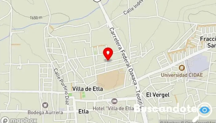 mapa de IMSS UMF 57 Etla Clínica ambulatoria en Villa de Etla