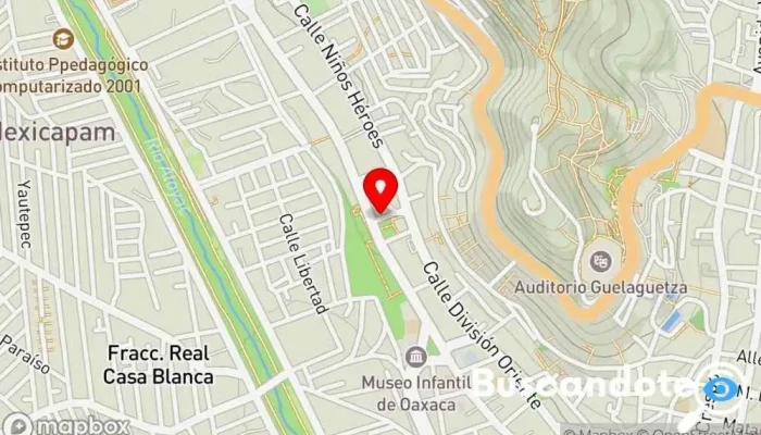 mapa de Médica Gales Hospital en Oaxaca de Juárez