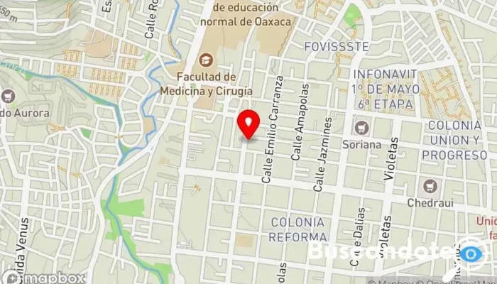 mapa de Médicos Especializados 2002 Clínica ambulatoria, Ginecólogo en Oaxaca de Juárez
