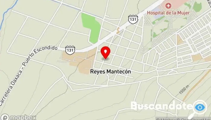 mapa de Reyes Mantecon Clínica ambulatoria en Santa Catarina Quiané
