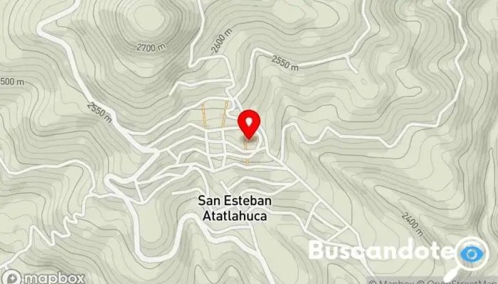 mapa de Unidad Médica Rural N. 398 Centro médico en San Esteban Atatlahuca